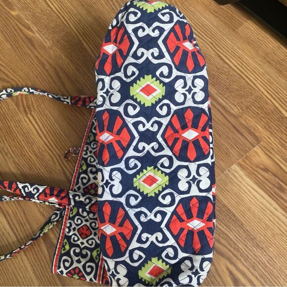 Vera Bradley Sun Valley Work Tote Laptop Purse Diaper Quilted Bag With Pockets - Picture 12 of 15